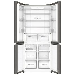 Haier HRB-600IS, 520 L 3 Star Lumiere Series Wi-Fi enabled 4-Door Side by Side frost free Refrigerator with 85% Convertible Fridge & Expert Inverter Technology, INOX STEEL
