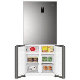 Haier HRB-600IS, 520 L 3 Star Lumiere Series Wi-Fi enabled 4-Door Side by Side frost free Refrigerator with 85% Convertible Fridge & Expert Inverter Technology, INOX STEEL