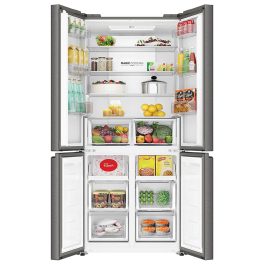 Haier HRB-600IS, 520 L 3 Star Lumiere Series Wi-Fi enabled 4-Door Side by Side frost free Refrigerator with 85% Convertible Fridge & Expert Inverter Technology, INOX STEEL