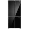 Haier HRB-600KGU1, 520 L 3 Star Lumiere Series Wi-Fi enabled 4-Door Side by Side frost free Refrigerator with 85% Convertible Fridge & Expert Inverter Technology, Black Glass