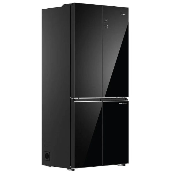 Haier HRB-600KGU1, 520 L 3 Star Lumiere Series Wi-Fi enabled 4-Door Side by Side frost free Refrigerator with 85% Convertible Fridge & Expert Inverter Technology, Black Glass