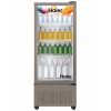 Haier HVC-305GT5, 285 Litre Single Door Visi Cooler with Touch LED and Double Layer Vacuum Glass, Grey