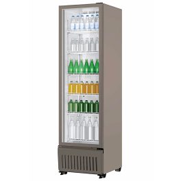 Haier HVC-405GT5, 360 Litre Single Door Visi Cooler with Touch LED and Double Layer Vacuum Glass, Grey