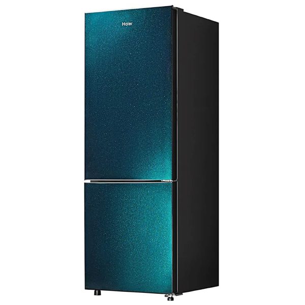 HAIER HRB-2872BSB-P, 237 Litres 2 Star, Frost Free Bottom Mount Refrigerator with 8-in-1 Convertible, Sparkle Blue