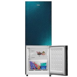 HAIER HRB-2872BSB-P, 237 Litres 2 Star, Frost Free Bottom Mount Refrigerator with 8-in-1 Convertible, Sparkle Blue