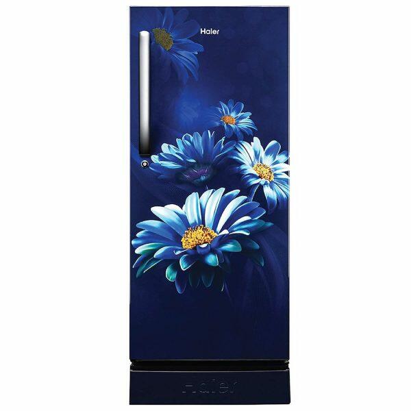 Haier HRD-2103PMH-P, 190 Litre 3 Star Single Door With Base Drawer Refrigerator, One Hour Icing Technology and Stabilizer Free Operation, Red Hilton