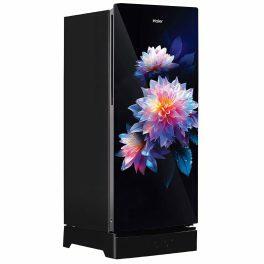 Haier HRD-2103PLG-P, 190 Litre 3 Star Direct Cool-Single Door With Base Drawer Refrigerator, One Hour Icing Technology and Stabilizer Free Operation, Luminus Glass