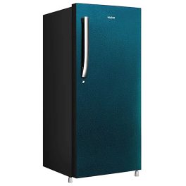 Haier HRD-2103BSB, 190 Litre 3 Star Direct Cool-Single Door Refrigerator with One Hour Icing Technology and Stabilizer Free Operation, Sparkle Blue