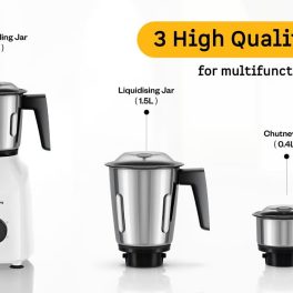 Atomberg Xiana Mixer Grinder With Unique Coarse Mode 3 Jars With Powerful 750W Intelligent Motor, Peach Blossom