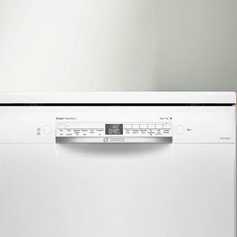 Bosch SMS6IKW01I, 14 Place Dishwasher with Wi-Fi, Steam, Dosage Assist and Rackmatic, White