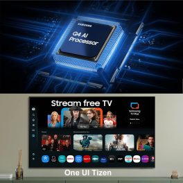 SAMSUNG 43Q7FAAUKLXL, 108 cm (43 inch) 4K Ultra HD QLED Smart Tizen TV with Alexa & Google Assistant, Black
