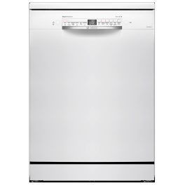 Bosch SMS6IKW01I, 14 Place Dishwasher with Wi-Fi, Steam, Dosage Assist and Rackmatic, White