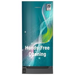 Liebherr DFPTSE 1931i01 20, 191L, 5 Star Inverter, Direct Cool,Handsfree Open with Foot Pedal,Pocket Handle,Single Door Refrigerator,20 Yrs Warranty on Compressor, Freezer 22L, Vegetable Organiser,Teal string(2024 Model)