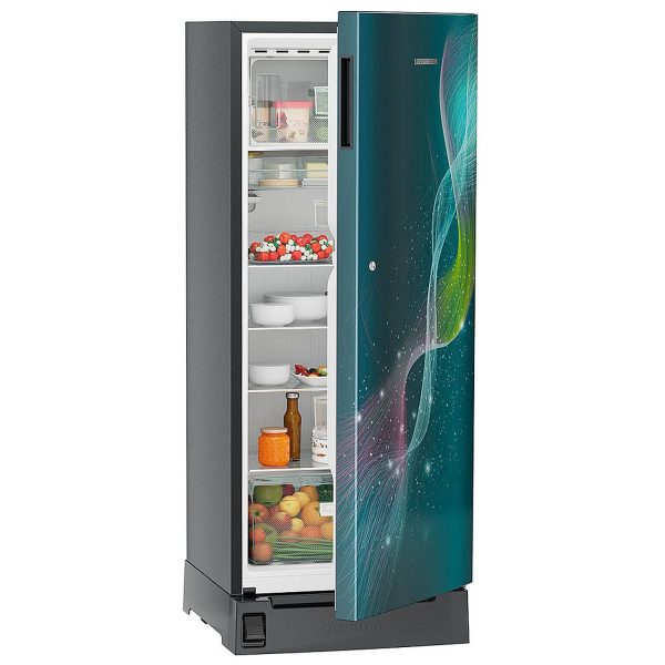 Liebherr DFPTSE 1931i01 20, 191L, 5 Star Inverter, Direct Cool,Handsfree Open with Foot Pedal,Pocket Handle,Single Door Refrigerator,20 Yrs Warranty on Compressor, Freezer 22L, Vegetable Organiser,Teal string(2024 Model)