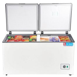 Icemake IFC525 DD, 495 Litre 2 In 1 Convertible Double Door Combi (Freezer & Cooler), Auto Defrost, White