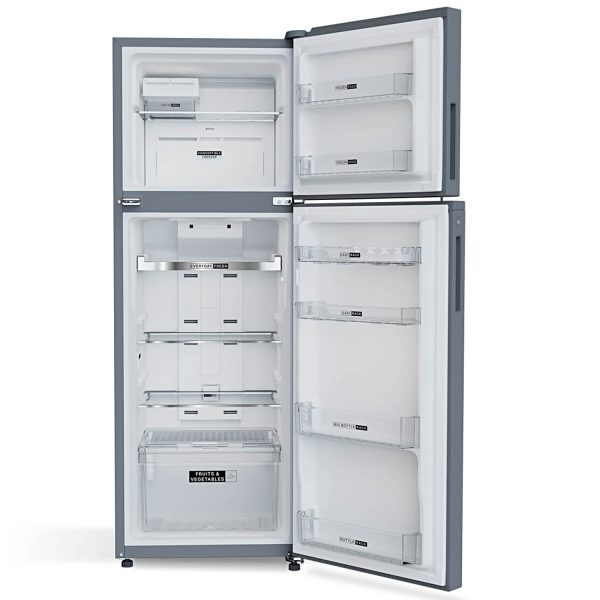 Whirlpool IFPRO INV CNV 278, 235L 2 Star Intellifresh Pro 10 in 1 Convertible Frost Free Double-Door Refrigerator, 10 Years Warranty on Compressor, STEEL ONYX