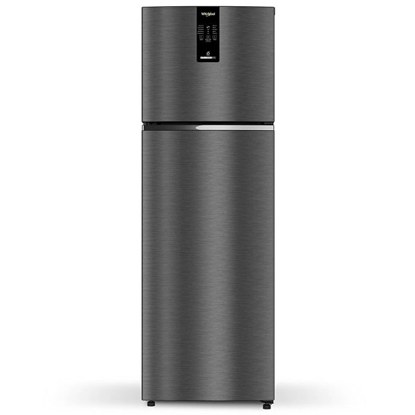 Whirlpool IFPRO INV CNV 278, 235L 2 Star Intellifresh Pro 10 in 1 Convertible Frost Free Double-Door Refrigerator, 10 Years Warranty on Compressor, STEEL ONYX