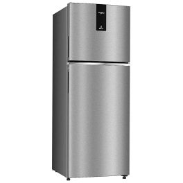 Whirlpool Neo DF278 PRM, 235 Litre 2 Star Frost Free inverter Double Door Refrigerator with Upto 17 Hours of Cooling Retention, Radiant Steel