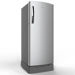 Whirlpool 260 Impro Plus Roy Inv, 236 Litre 4 Star Direct Cool-Single Door Refrigerator with Base Drawer, Inverter Compressor, 4-in-1 Cooling Modes and 1 Hour Icing Technology, Alpha Steel