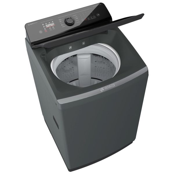 Bosch WOI105B0IN, 10KG Fully Automatic Top Load Machine with 5 Star Rating and Built-in Heater, Grey