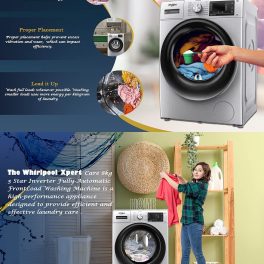 Whirlpool XO7012BYS, Xpert Care 7 kg 1200 RPM 5 Star Inverter Fully-Automatic Front Load Washing Machine with Ozone Air Refresh Technology & Built-in-Heater and Steam Wash, Majestic Silver