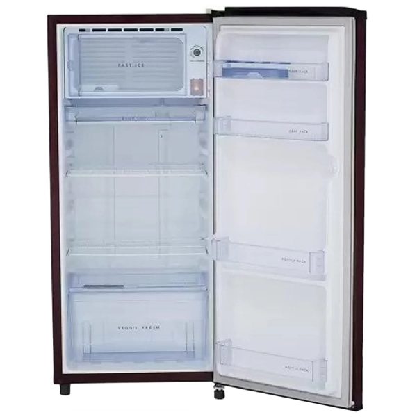 Whirlpool 200 Genius CLS, 185 Litre 1 Star Single Door Refrigerator with Stabilizer Free Operation and Toughened Glass Shelve, Wine