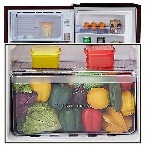Whirlpool 200 Genius CLS, 185 Litre 1 Star Single Door Refrigerator with Stabilizer Free Operation and Toughened Glass Shelve, Wine
