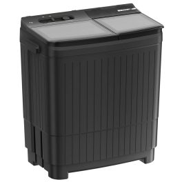 Bosch WJG803S0IN, 8KG Semi-Automatic Washing Machine with Glass Lid and Soft Close Door, Grey