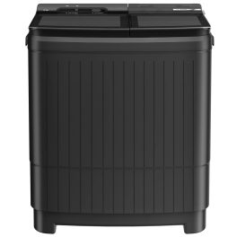 Bosch WJG803S0IN, 8KG Semi-Automatic Washing Machine with Glass Lid and Soft Close Door, Grey
