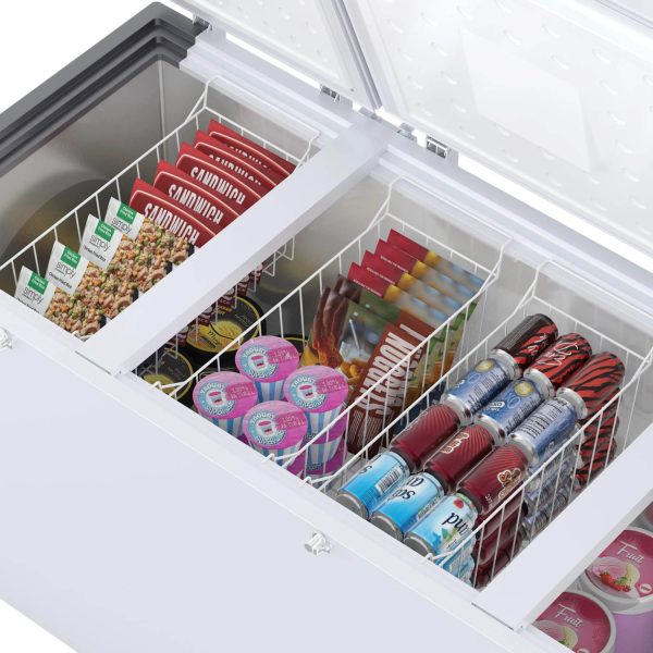 Icemake IHT650 TD, 600 Litre 4 Star 2 In 1 Convertible Triple Door Deep Freezer, 100% Copper Cooling Coil with Auto Defrost, White