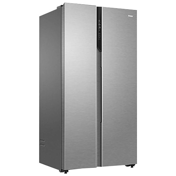Haier HES-690SS, 596 Litre 3 Star Side-by-Side Refrigerator with 100% Convertible Fridge Space and Expert Inverter Technology, Shiny Silver