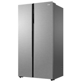 Haier HES-690SS, 596 Litre 3 Star Side-by-Side Refrigerator with 100% Convertible Fridge Space and Expert Inverter Technology, Shiny Silver