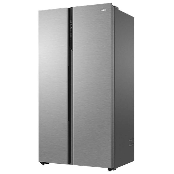 Haier HES-690SS, 596 Litre 3 Star Side-by-Side Refrigerator with 100% Convertible Fridge Space and Expert Inverter Technology, Shiny Silver