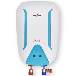 Kenstar INSTE 5.9 L, Free Pipe, 3000-Watts Powerful Heating, Electric Instant Water Heater (Geyser) High Grade SS Tank with Advanced 4 Level Safety Rust-Proof, White & Green