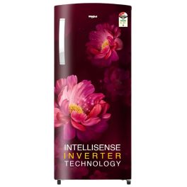 Whirlpool 230 IMPRO PRM, 207 Litre 3 Star Single Door Refrigerator with Icemagic Pro, Inverter Compressor and Insulated Capillary, Wine Peony