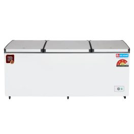 Icemake IHT650 TD, 600 Litre 4 Star 2 In 1 Convertible Triple Door Deep Freezer, 100% Copper Cooling Coil with Auto Defrost, White
