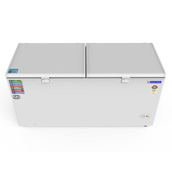 Bluestar CF5-575NEYW, 515 Litre Double Door Convertible Deep Freezer with 5-Star Rating and Frosted Inner Lid, White