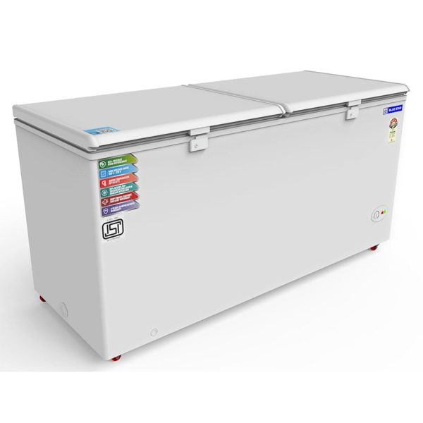 Bluestar CF5-575NEYW, 515 Litre Double Door Convertible Deep Freezer with 5-Star Rating and Frosted Inner Lid, White