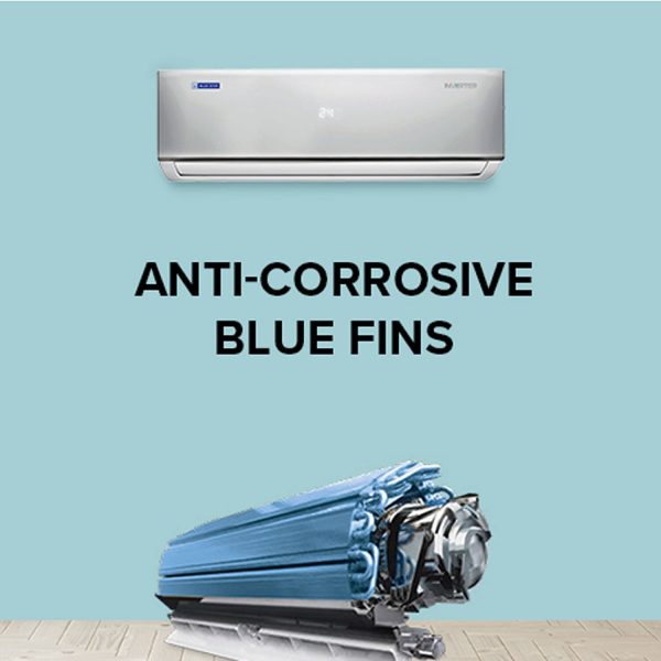 BlueStar IE318DKU, 1.5 Ton 3 Star Inverter Split AC with 100% Copper Condenser, 5-in-1 Convertible, Smart Ready and Turbo Cool, White