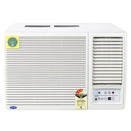 Carrier 18K 3S Estrella, 1.5 Ton 3 Star Window Fixed Speed AC with Copper, Dust Filter & Turbo Mode, White