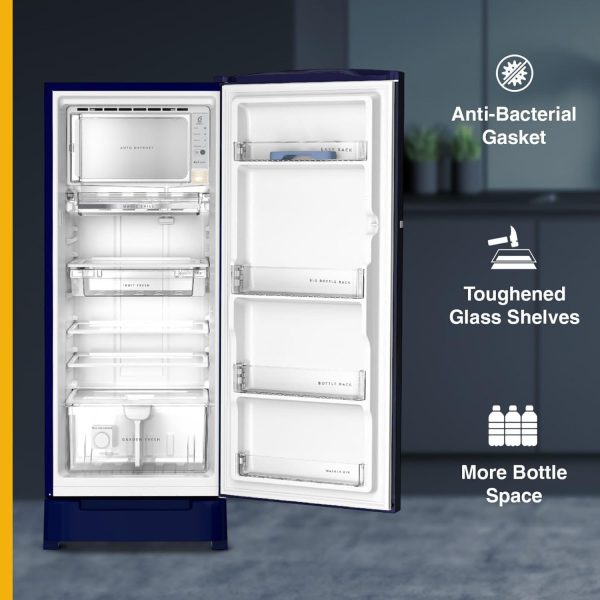 Whirlpool 236 L 5 Star Frost Free Inverter Direct-Cool Single Door Refrigerator (Auto Defrost, 5 Star Rated, 260 IMPRO PLUS ROY 5S INV BLUE BREEZE-Z)