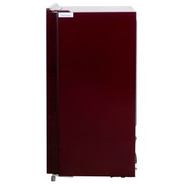 Haier HRD-2062CRDG, 185 Litre 2 Star Single Door Refrigerator with Glass Door and Stabilizer Free Operation, Red Dime