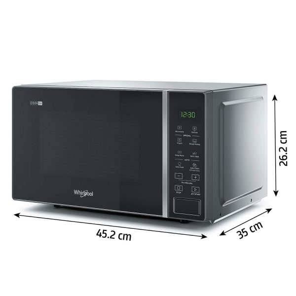 Whirlpool Magicook Pro 20SE, 20 Litre Solo Microwave Oven with 5 Power Level and Auto Clean Technology, Black