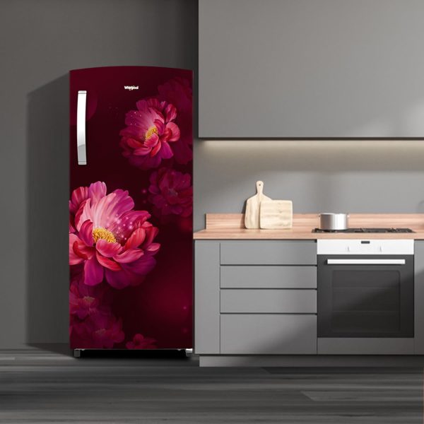 Whirlpool 230 IMPRO PRM, 207 Litre 3 Star Single Door Refrigerator with Icemagic Pro, Inverter Compressor and Insulated Capillary, Wine Peony