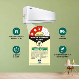 BlueStar IE318DKU, 1.5 Ton 3 Star Inverter Split AC with 100% Copper Condenser, 5-in-1 Convertible, Smart Ready and Turbo Cool, White