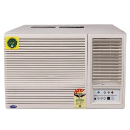 Carrier 12K 3S Estrella, 1 Ton 3 Star Window Fixed Speed AC with Copper, Dust Filter & Turbo Mode, White