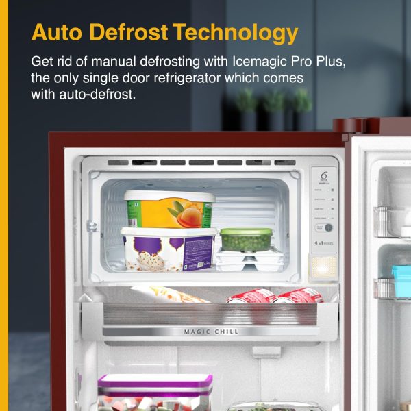 Whirlpool 236 L 4 Star Inverter Direct-Cool Single Door Refrigerator (Auto-Defrost, Intellisense Inverter, 260 IMPRO PLUS ROY 4S WINE Breeze-Z)