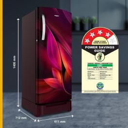 Whirlpool 236 L 4 Star Inverter Direct-Cool Single Door Refrigerator (Auto-Defrost, Intellisense Inverter, 260 IMPRO PLUS ROY 4S WINE Breeze-Z)
