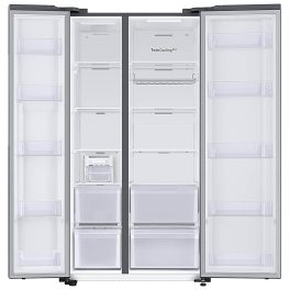Samsung RS76CG80X0S9, 653 Litre 2 Star Side by Side Refrigerator with 5-in-1 Convertible Modes and 20 Year Compressor Warranty, Refined Inox