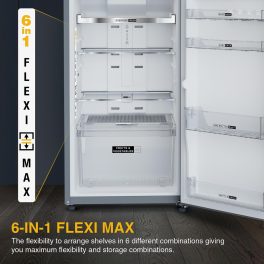 Whirlpool Neo DF278 PRM, 235 Litre 2 Star Frost Free inverter Double Door Refrigerator with Upto 17 Hours of Cooling Retention, Radiant Steel